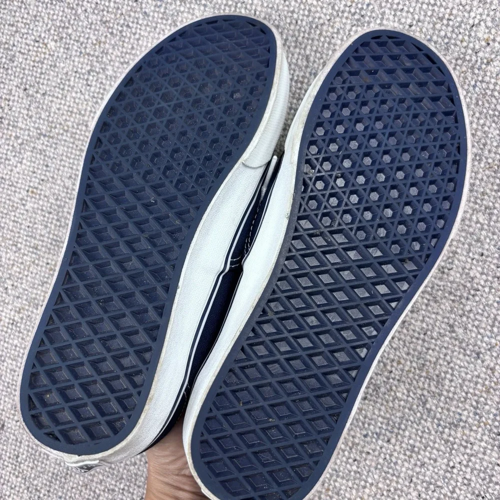 Vans Authentic Navy Blue Canvas Low Top Skate Shoes 721356 Men Women
